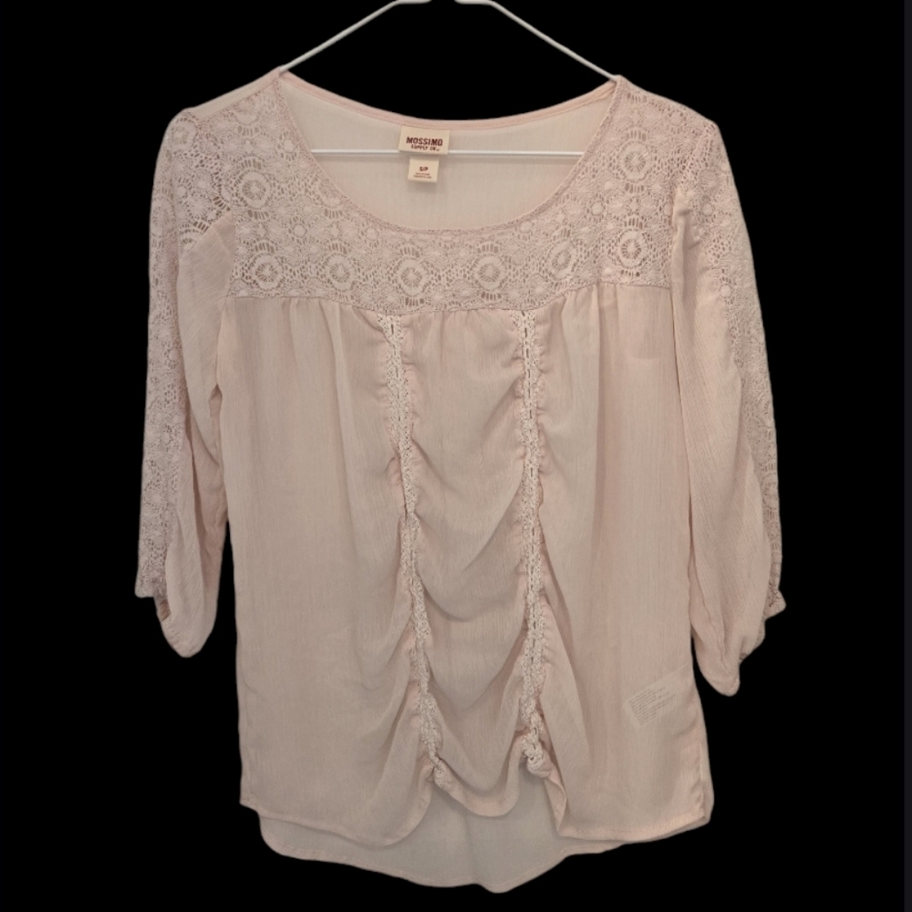 Mossimo Pink Lace Top